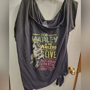 Zion Rootswear Bob Marley off the shoulder Top